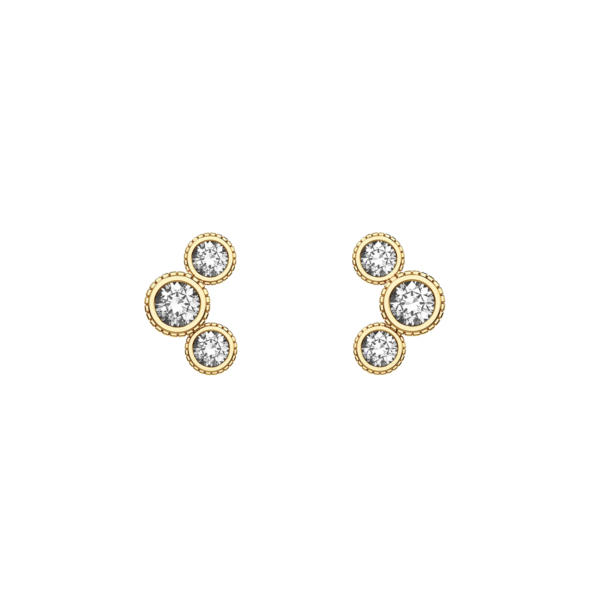 'Trinity' Diamond Stud Earrings, Classic sold by Pascal Design Official product image thumbnail 2