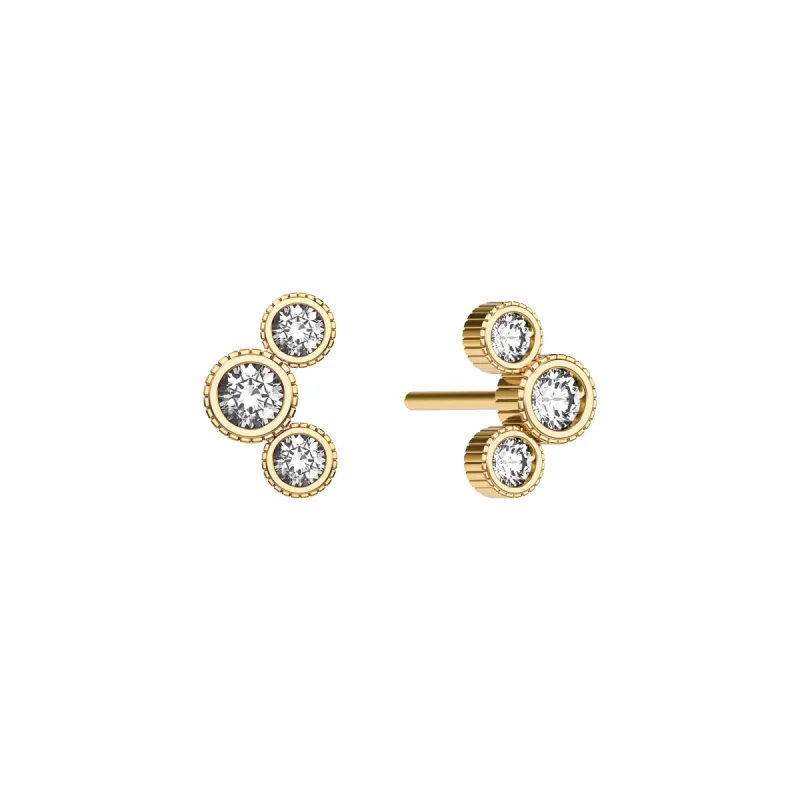 'Trinity' Diamond Stud Earrings, Classic sold by Pascal Design Official
