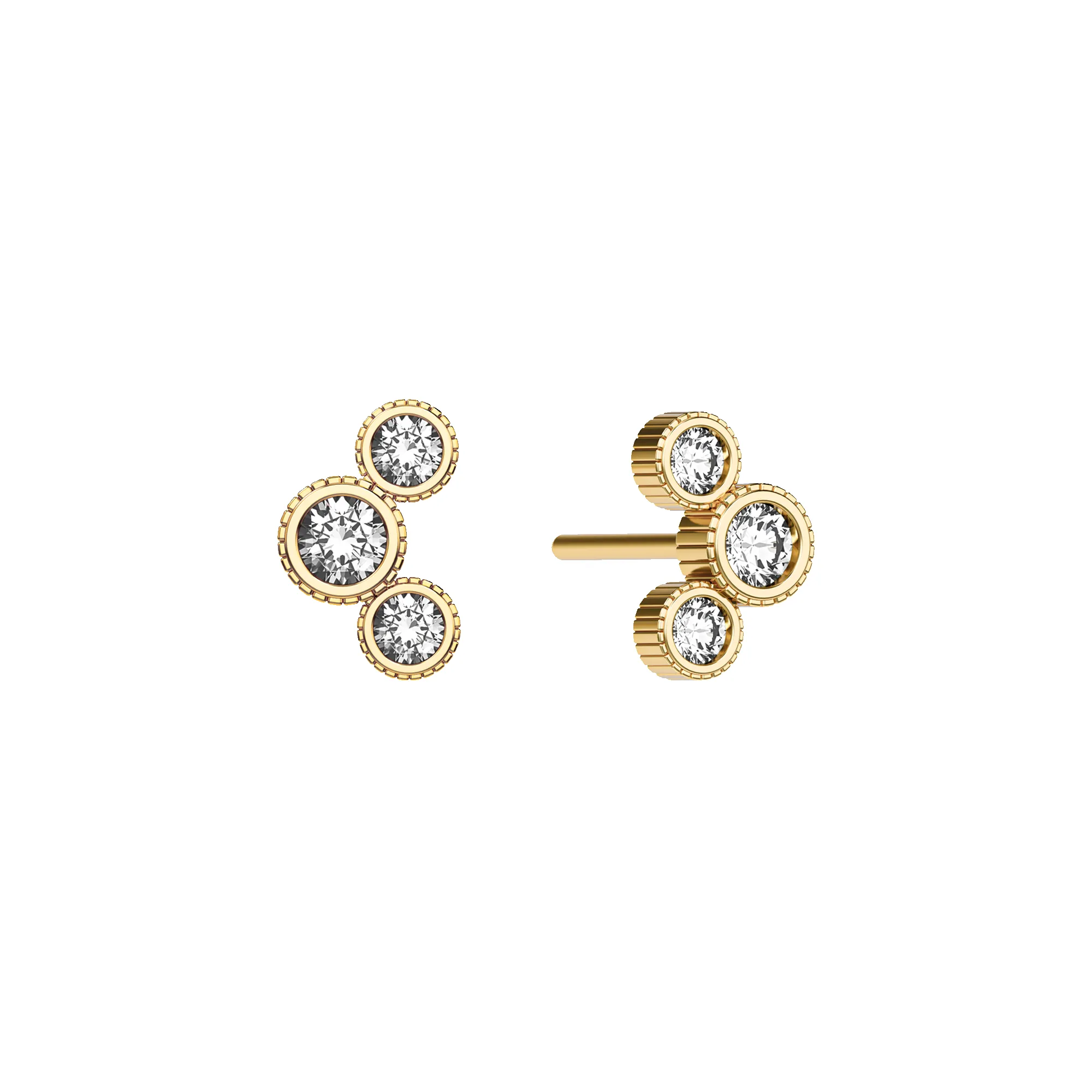 'Trinity' Diamond Stud Earrings, Classic sold by Pascal Design Official