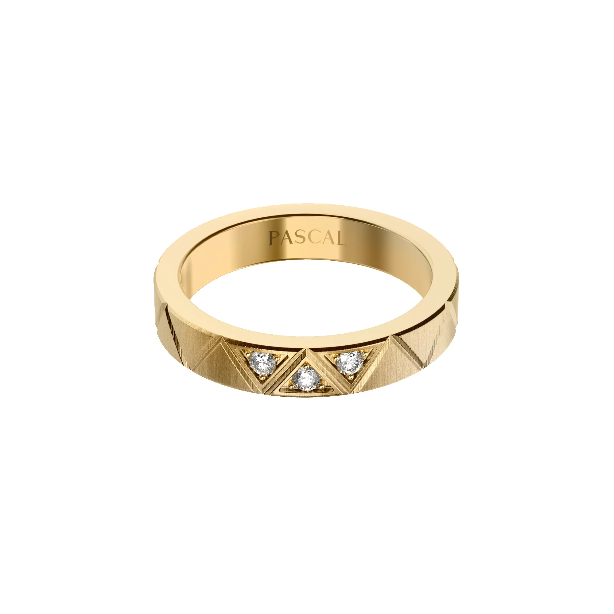 'Trinity' Triangle Diamond Band Ring sold by Pascal Design Official product image thumbnail 3