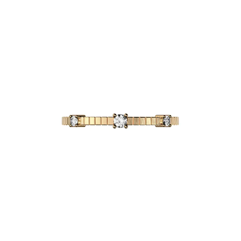 'Trinity' Linear Diamond Band Ring sold by Pascal Design Official