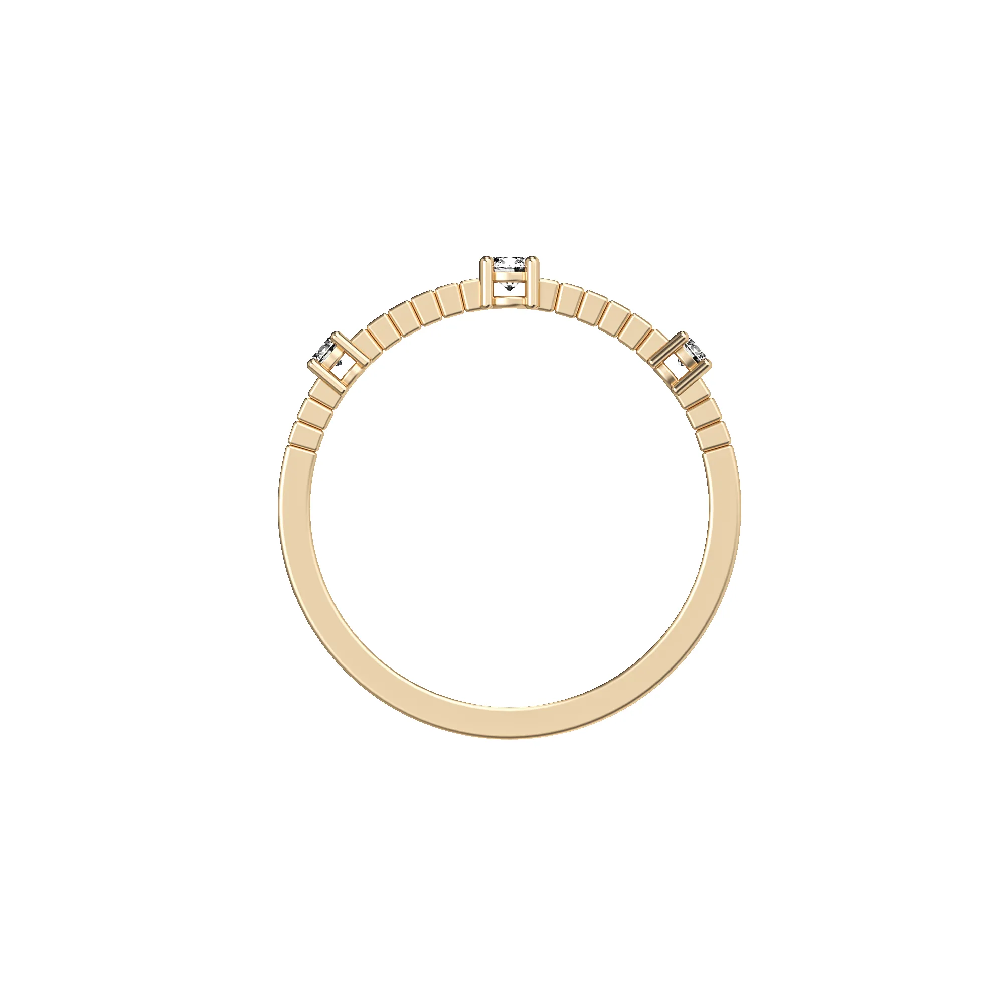 'Trinity' Linear Diamond Band Ring sold by Pascal Design Official product image thumbnail 4