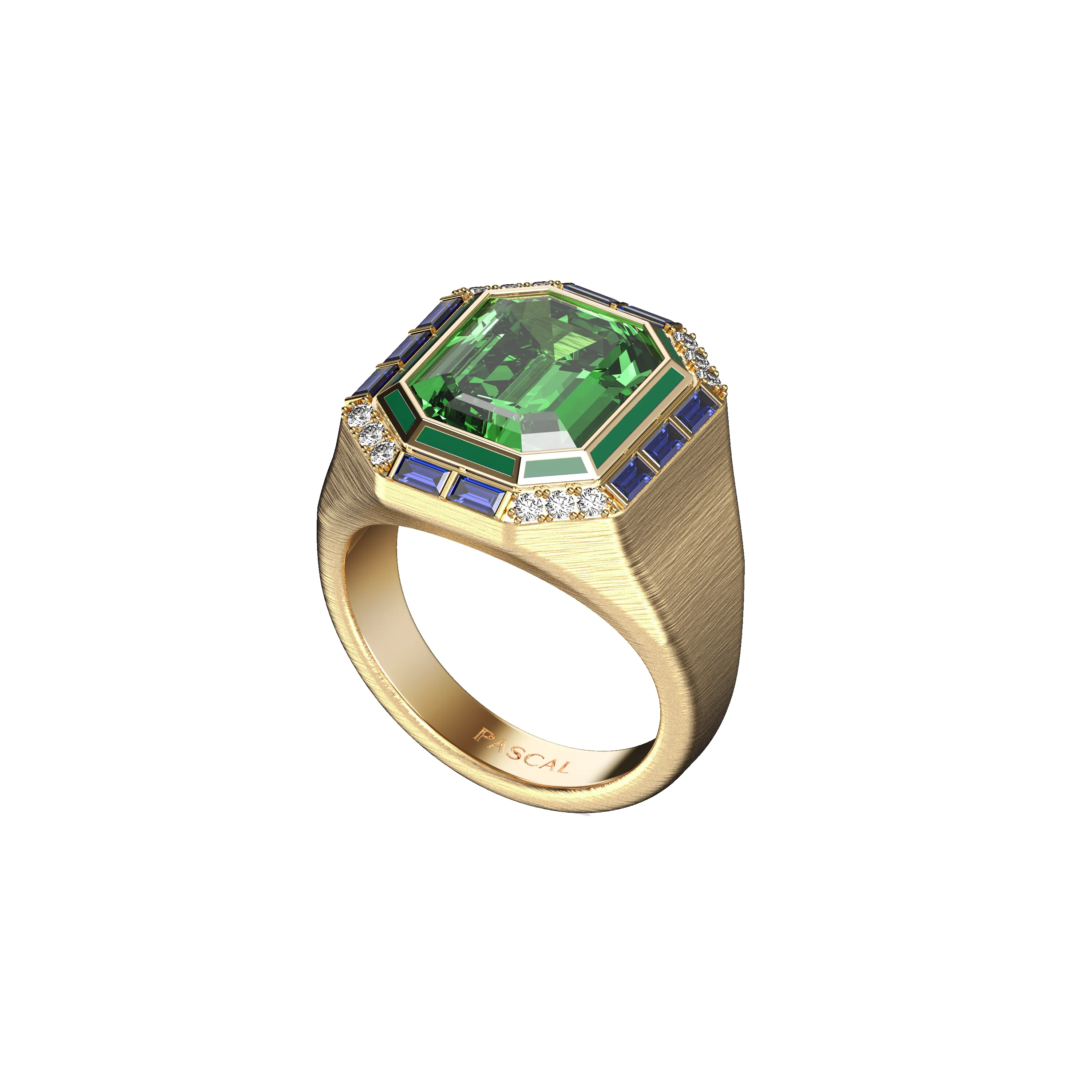 Lavish Gemstone Diamond Cocktail Ring sold by Pascal Design Official product image thumbnail 2