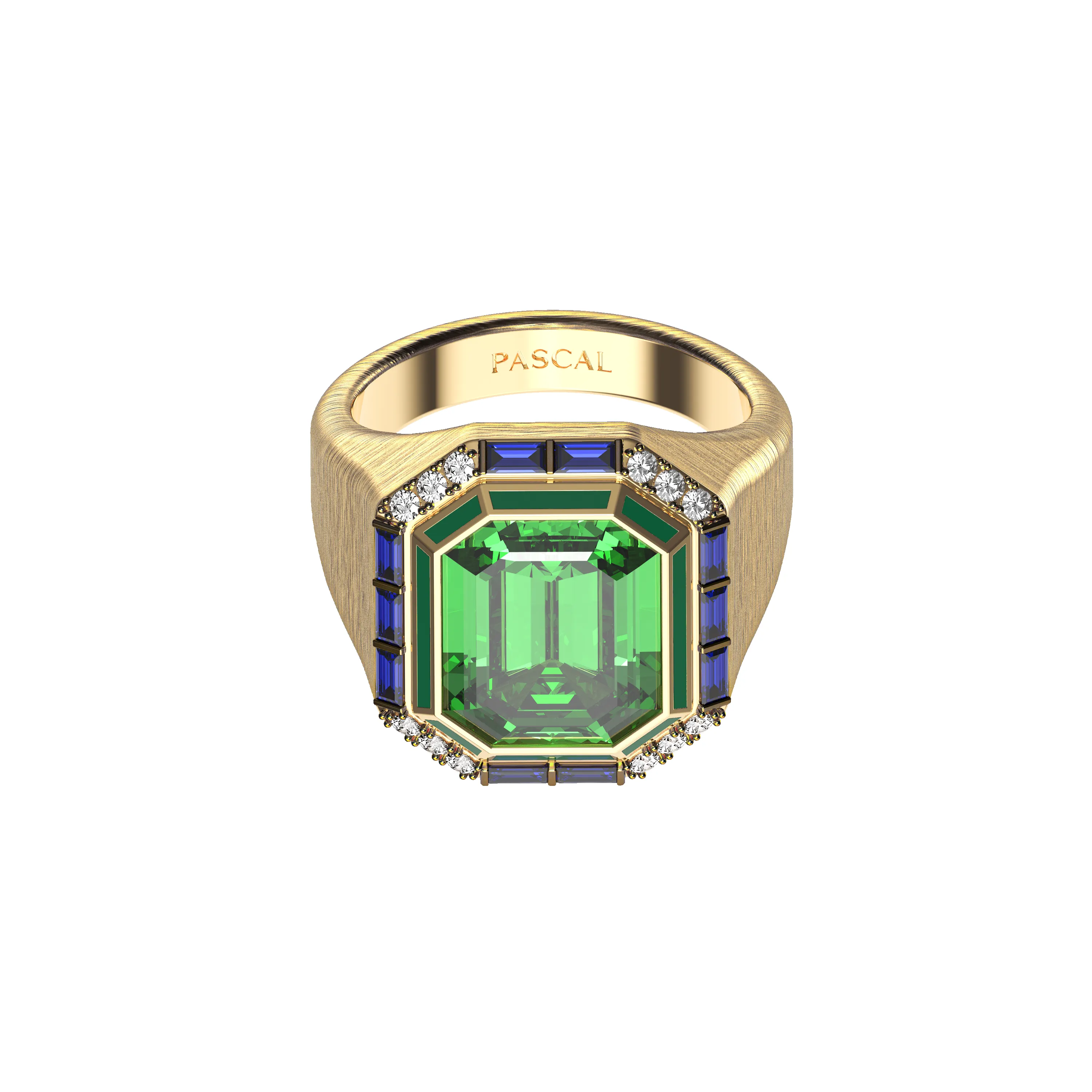 Lavish Gemstone Diamond Cocktail Ring sold by Pascal Design Official product image thumbnail 3