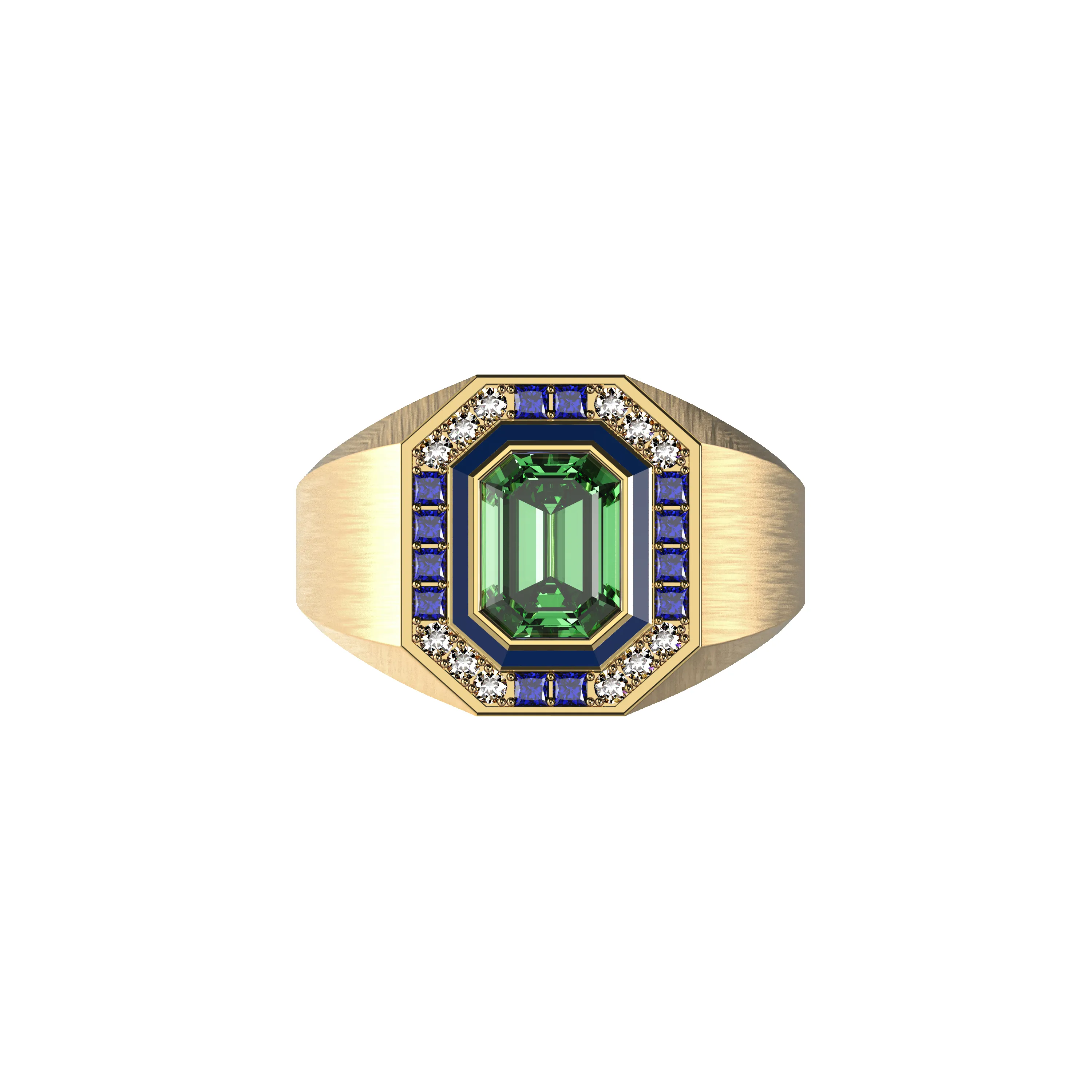 Lustre Gemstone Diamond Cocktail Ring sold by Pascal Design Official