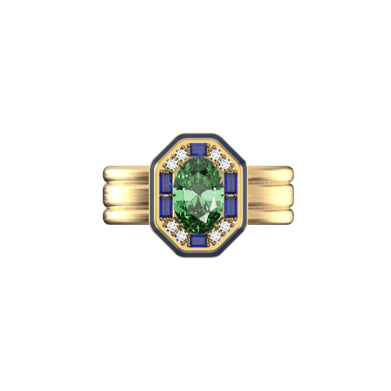 Regalia Gemstone Diamond Cocktail Ring sold by Pascal Design Official