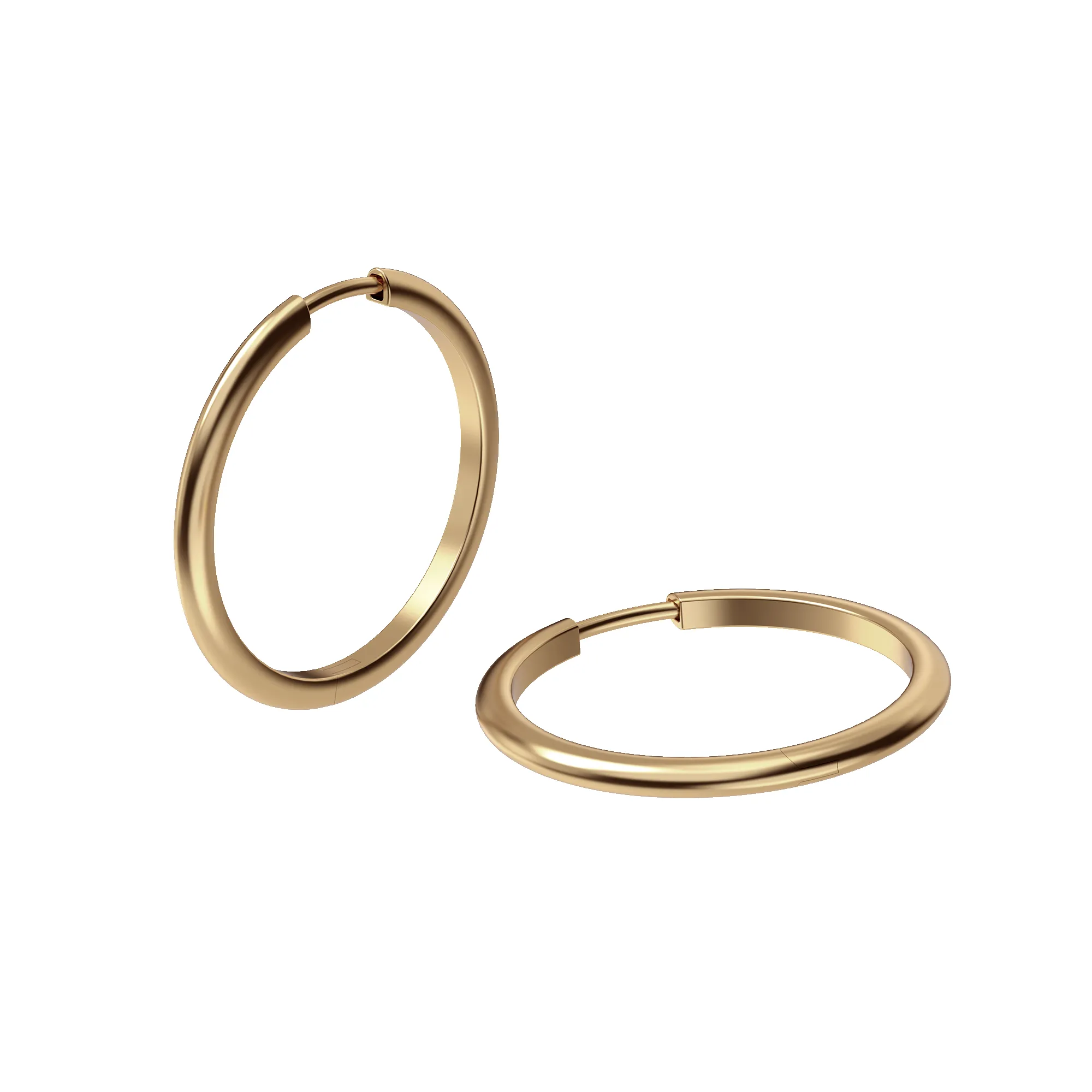 Thin Large Hoop Earrings sold by Pascal Design Official product image thumbnail 4