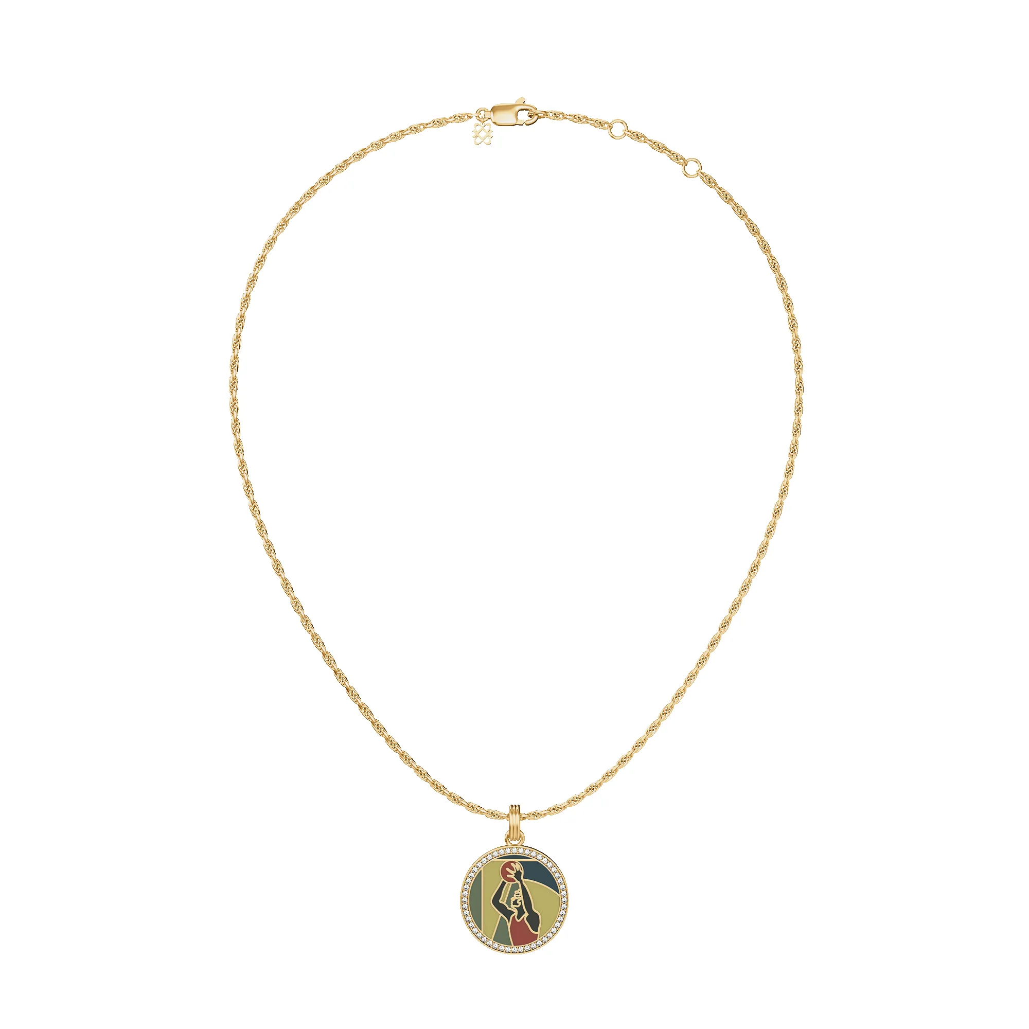 'Victory Emblem' Basketball Diamond Pendant sold by Pascal Design Official product image thumbnail 4