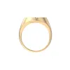 Disc Linear Gemstone Signet Ring sold by Pascal Design Official