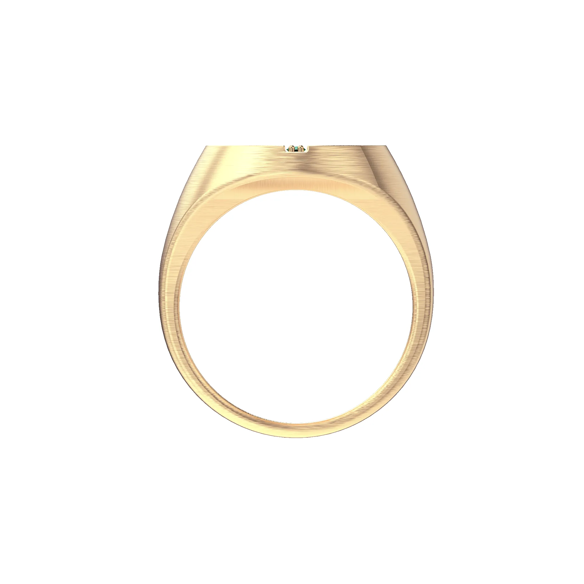 Disc Linear Gemstone Signet Ring sold by Pascal Design Official product image thumbnail 4