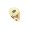 Disc Gemstone Signet Ring sold by Pascal Design Official