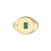 Disc Gemstone Signet Ring sold by Pascal Design Official