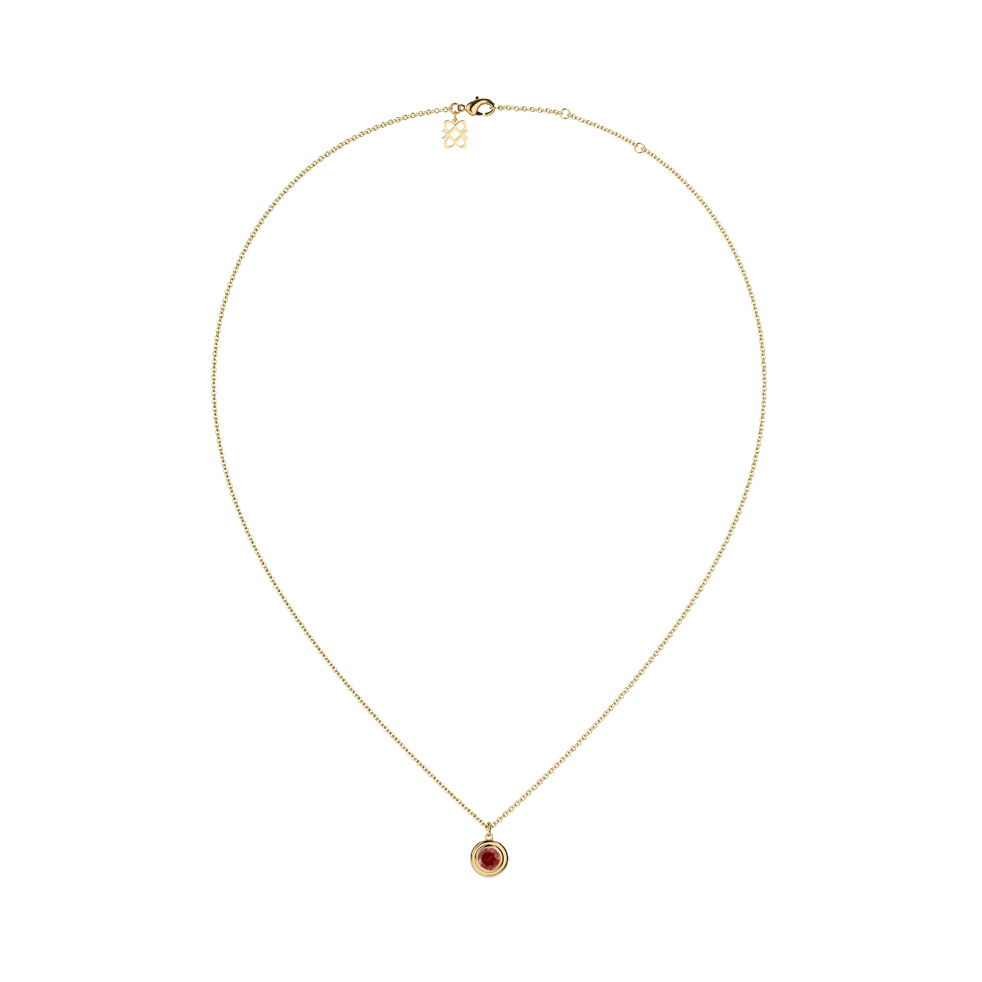 Minimalist Bezel Gemstone Necklace sold by Pascal Design Official product image thumbnail 3