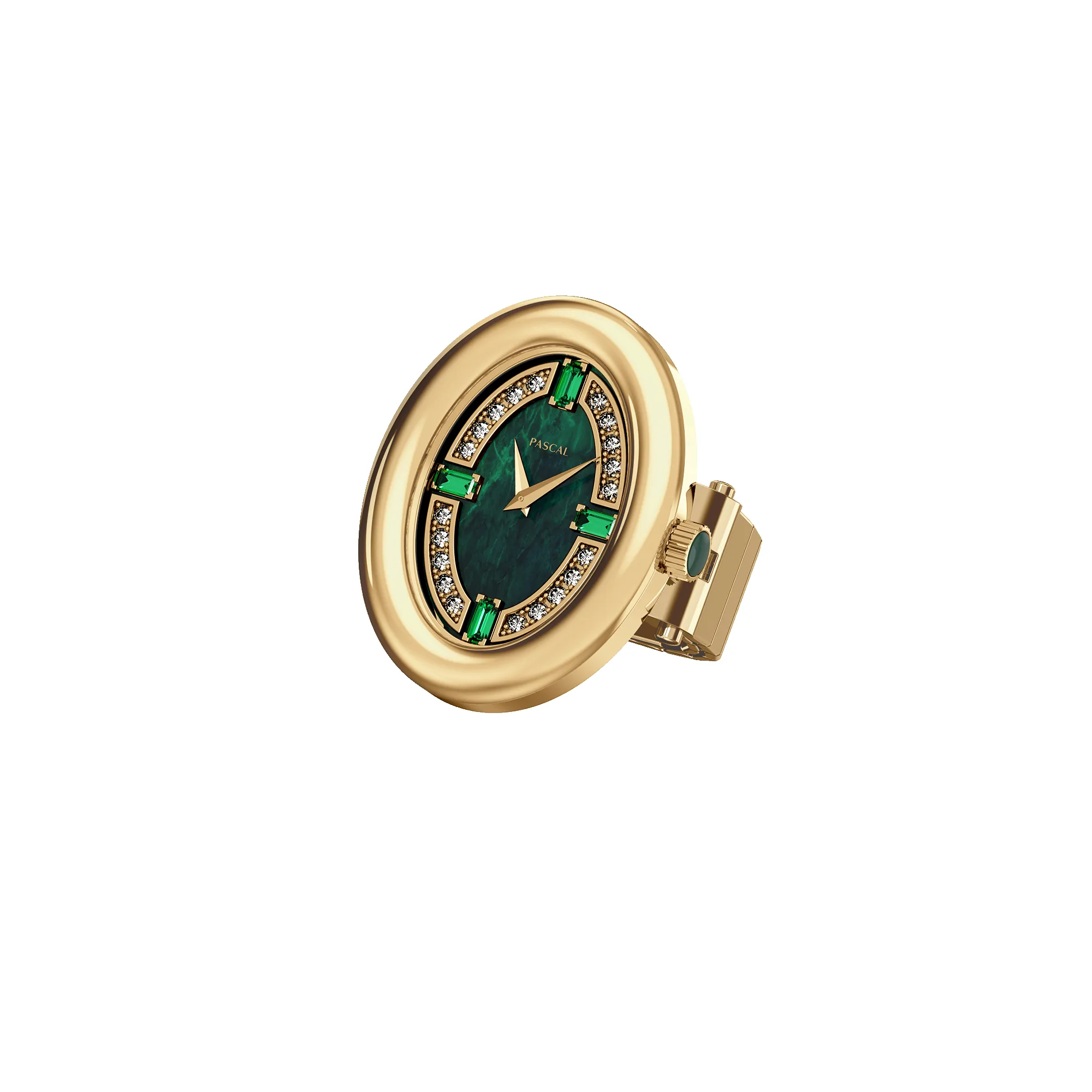 Ovalia Diamond Watch Ring sold by Pascal Design Official