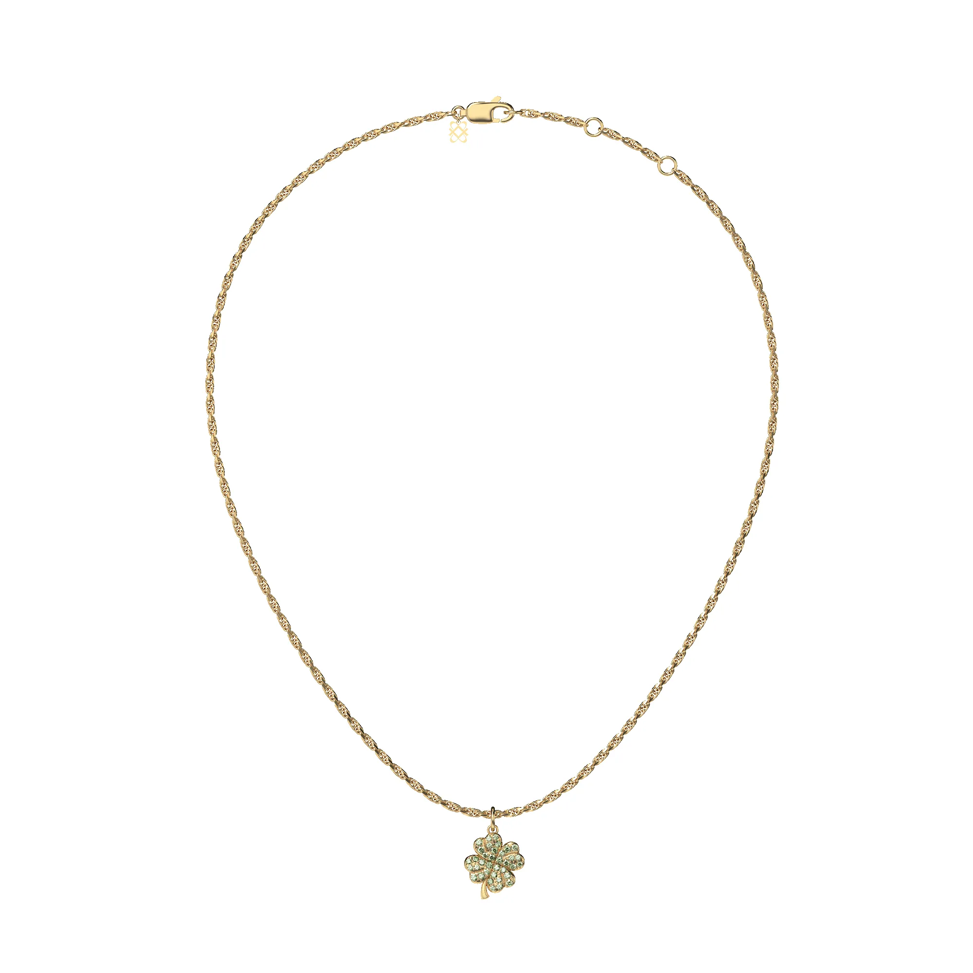 'Lucky Clover' Fancy Diamond Charm, 13mm sold by Pascal Design Official product image thumbnail 4