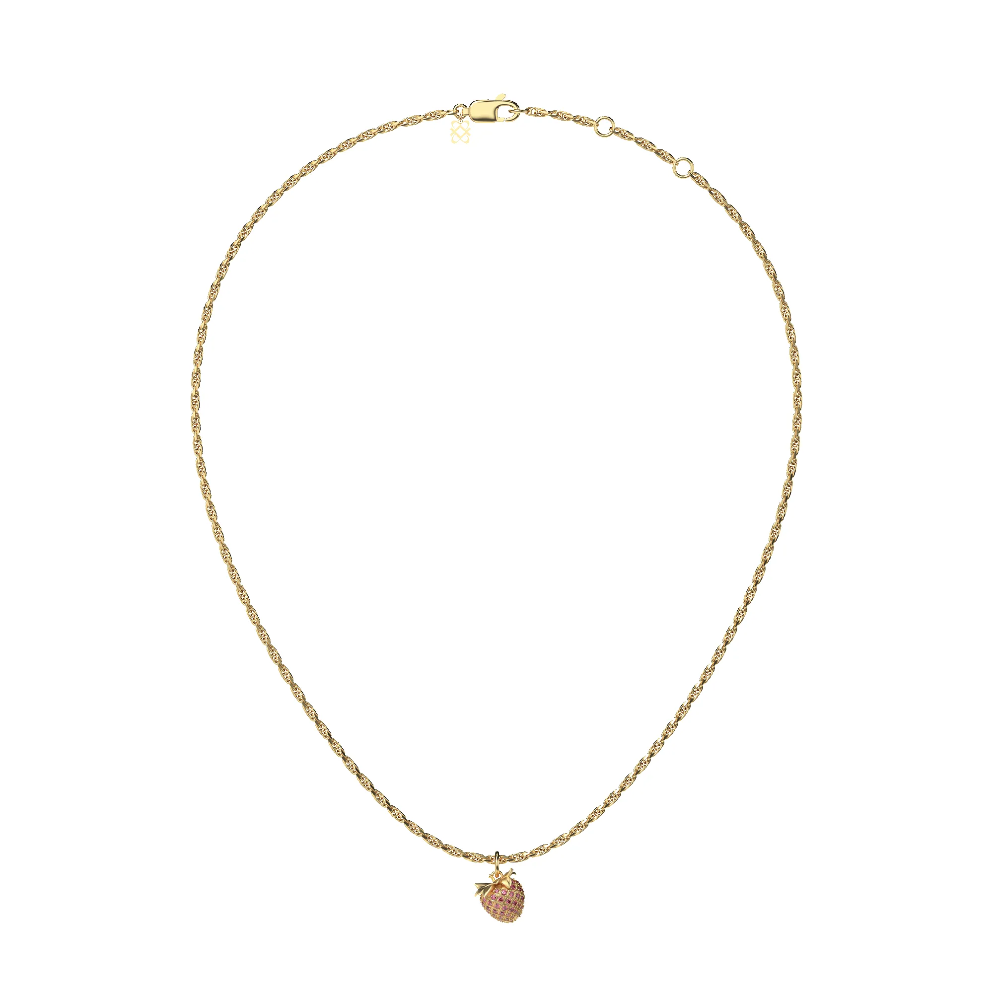 'Natural Wonder' Strawberry Charm, Pink Diamond Pavé sold by Pascal Design Official product image thumbnail 4