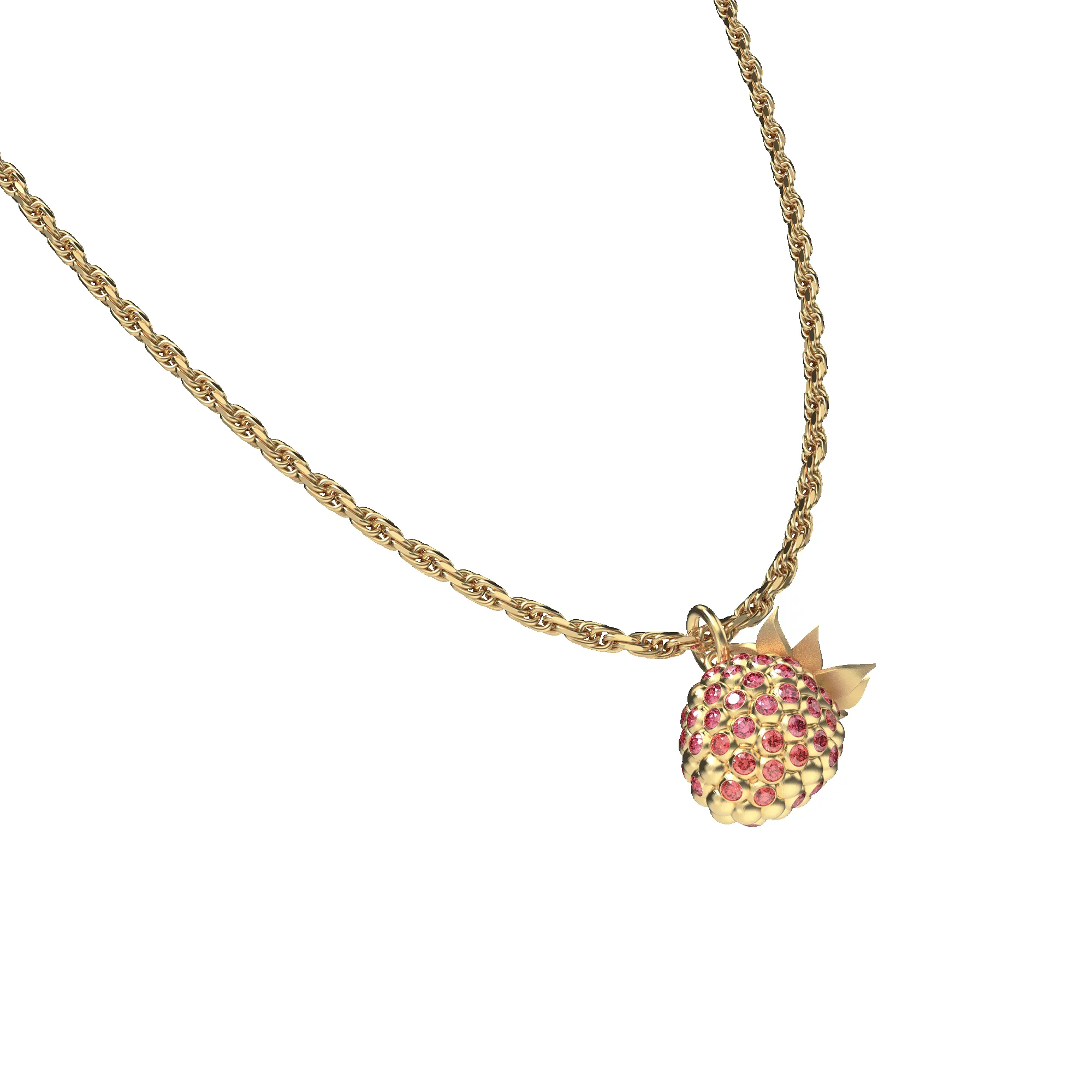 'Natural Wonder' Rapsberry Fancy Diamond Charm sold by Pascal Design Official product image thumbnail 3