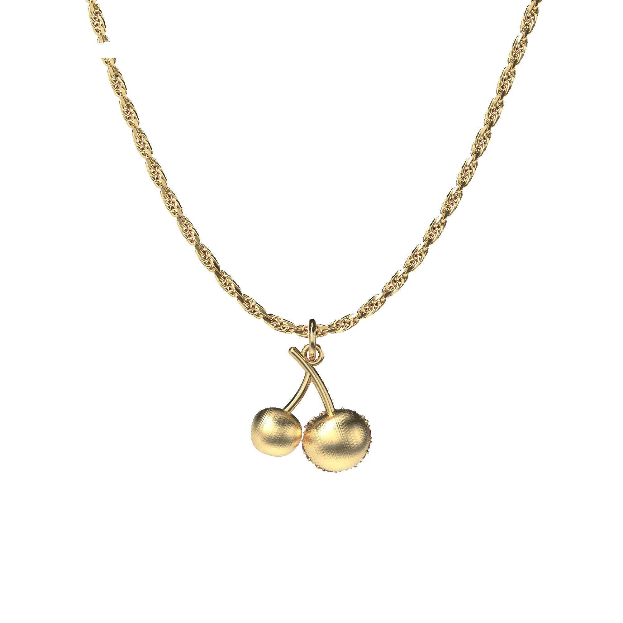 'Natural Wonder' Cherry Charm, Pink Diamond Pavé sold by Pascal Design Official product image thumbnail 2