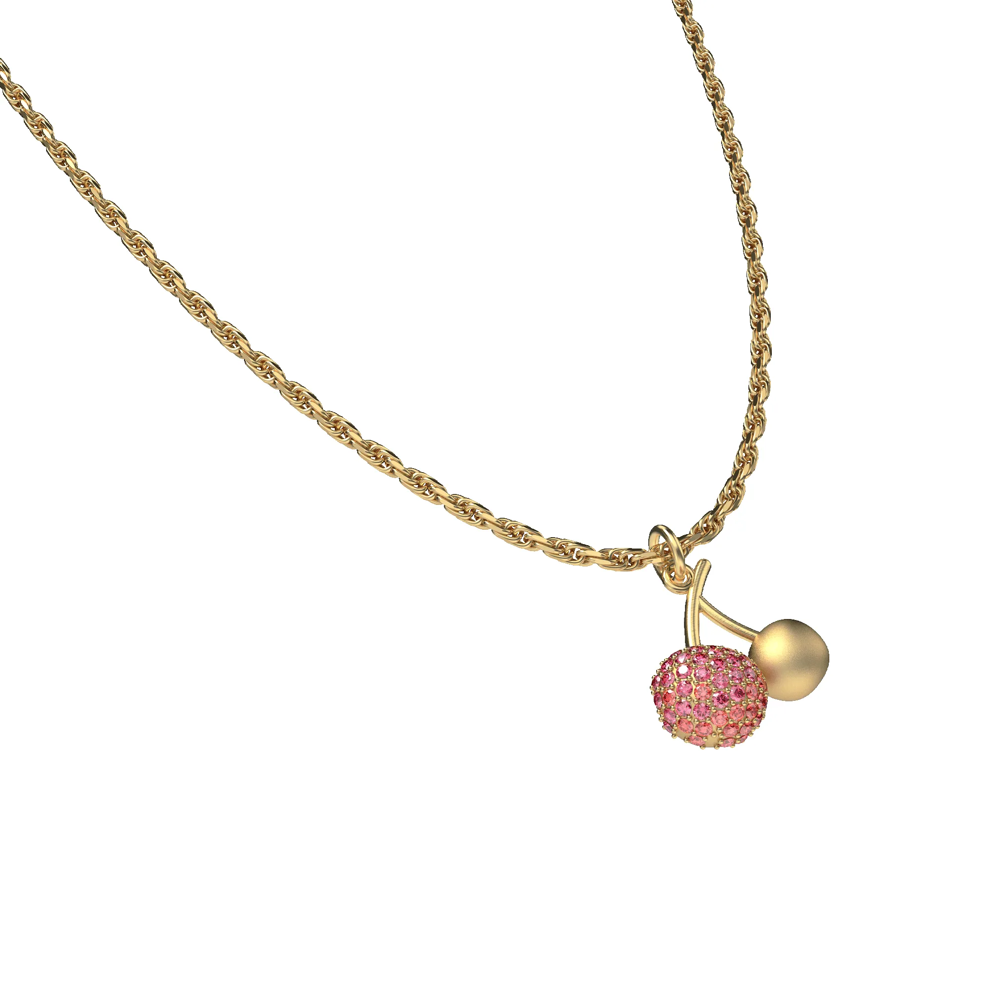 'Natural Wonder' Cherry Charm, Pink Diamond Pavé sold by Pascal Design Official product image thumbnail 3