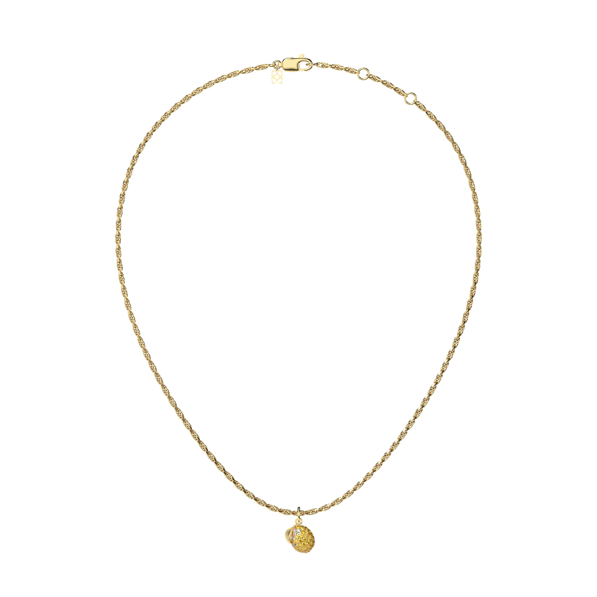 'Natural Wonder' Lemon Charm, Yellow Diamond Pavé sold by Pascal Design Official product image thumbnail 4