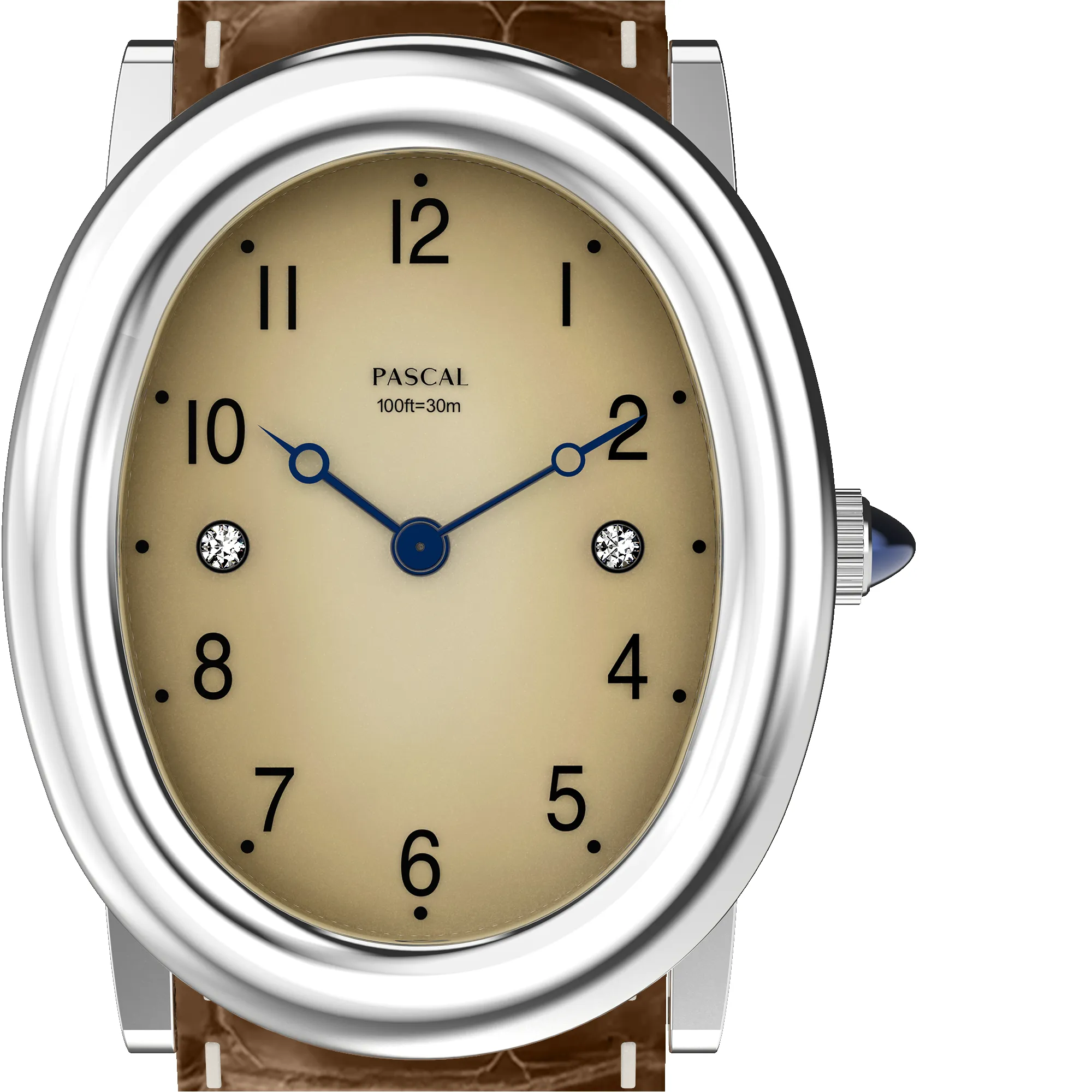 Oval Bubble Diamond Watch (24mm x 30mm) sold by Pascal Design Official product image thumbnail 4