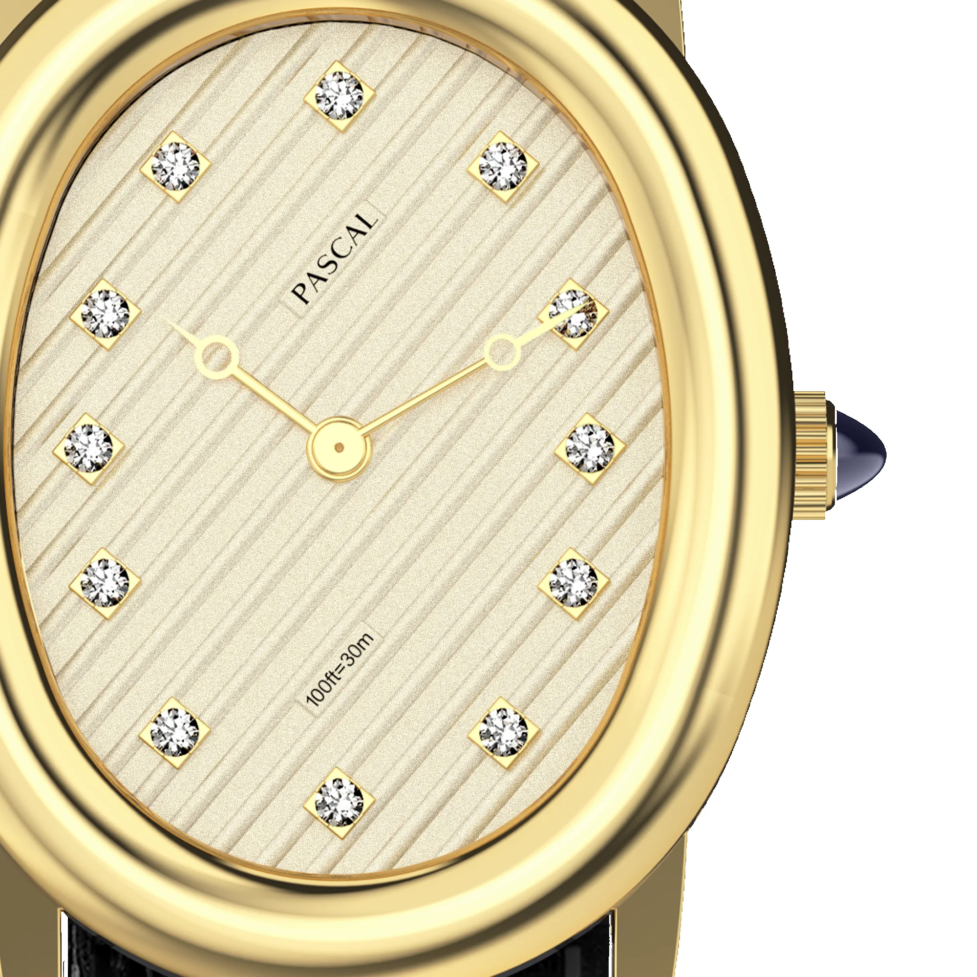 Oval Bubble Diamond Watch (24mm x 30mm) sold by Pascal Design Official product image thumbnail 4