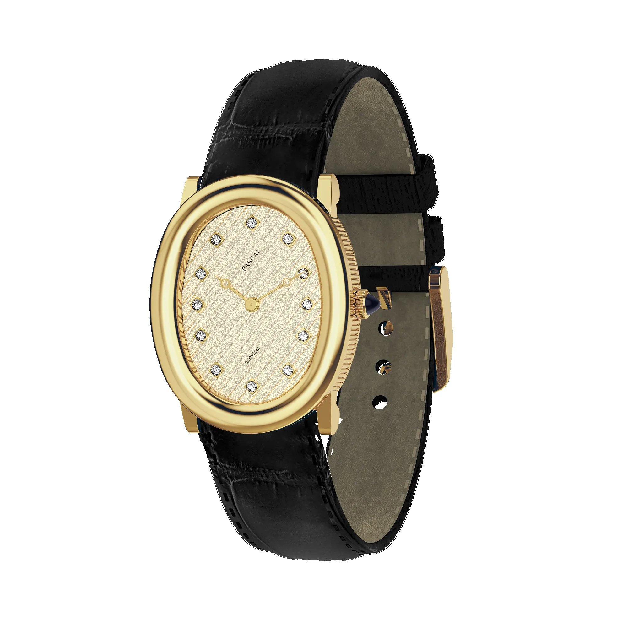 Oval Bubble Diamond Watch (24mm x 30mm) sold by Pascal Design Official product image thumbnail 5