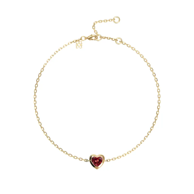 Sweet Fruit Heart Gemstone Bracelet sold by Pascal Design Official