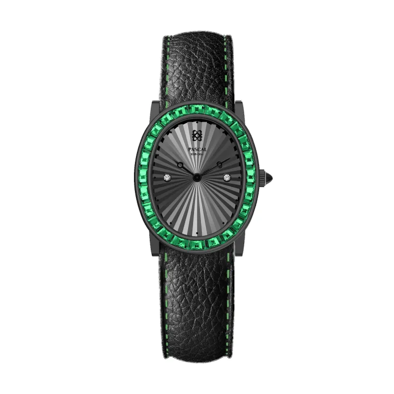 Oval Halo Diamond Watch (24mm x 30mm) sold by Pascal Design Official