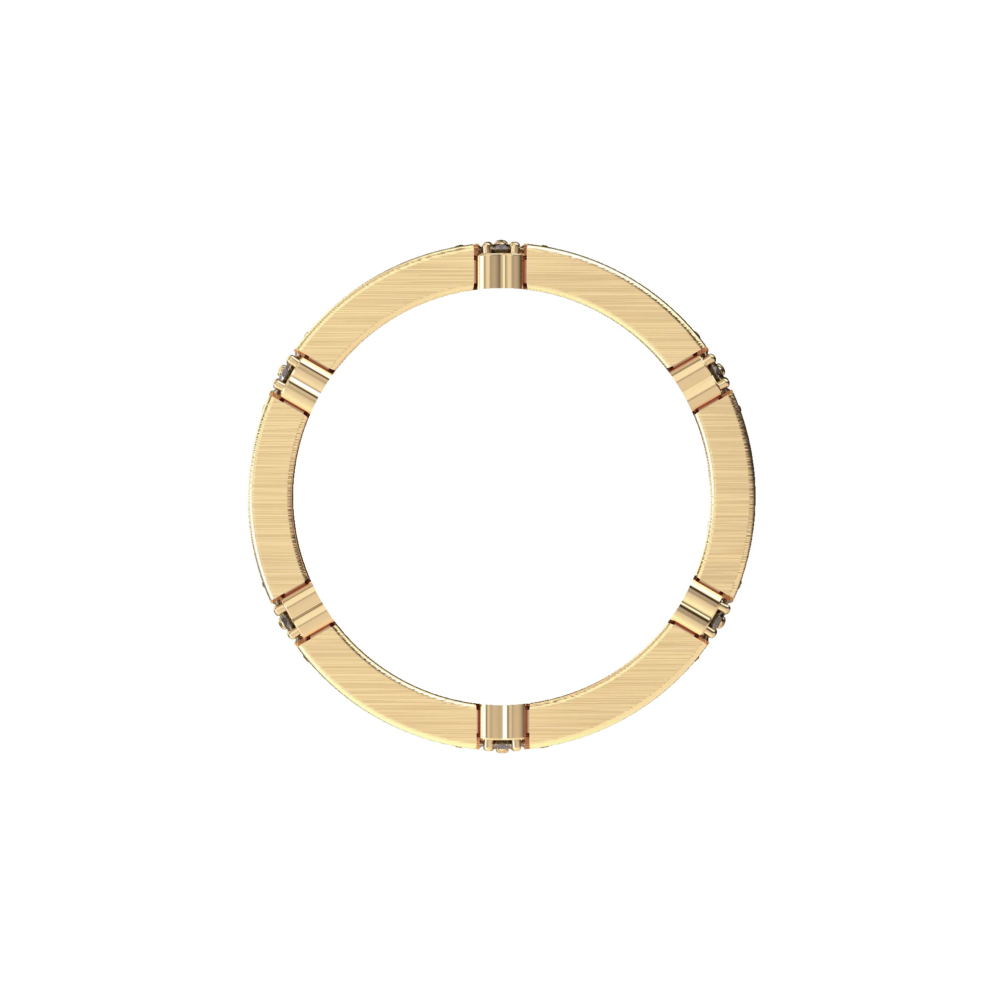 'Lucky Clover' Band Ring, Green Diamond Pavé sold by Pascal Design Official product image thumbnail 4