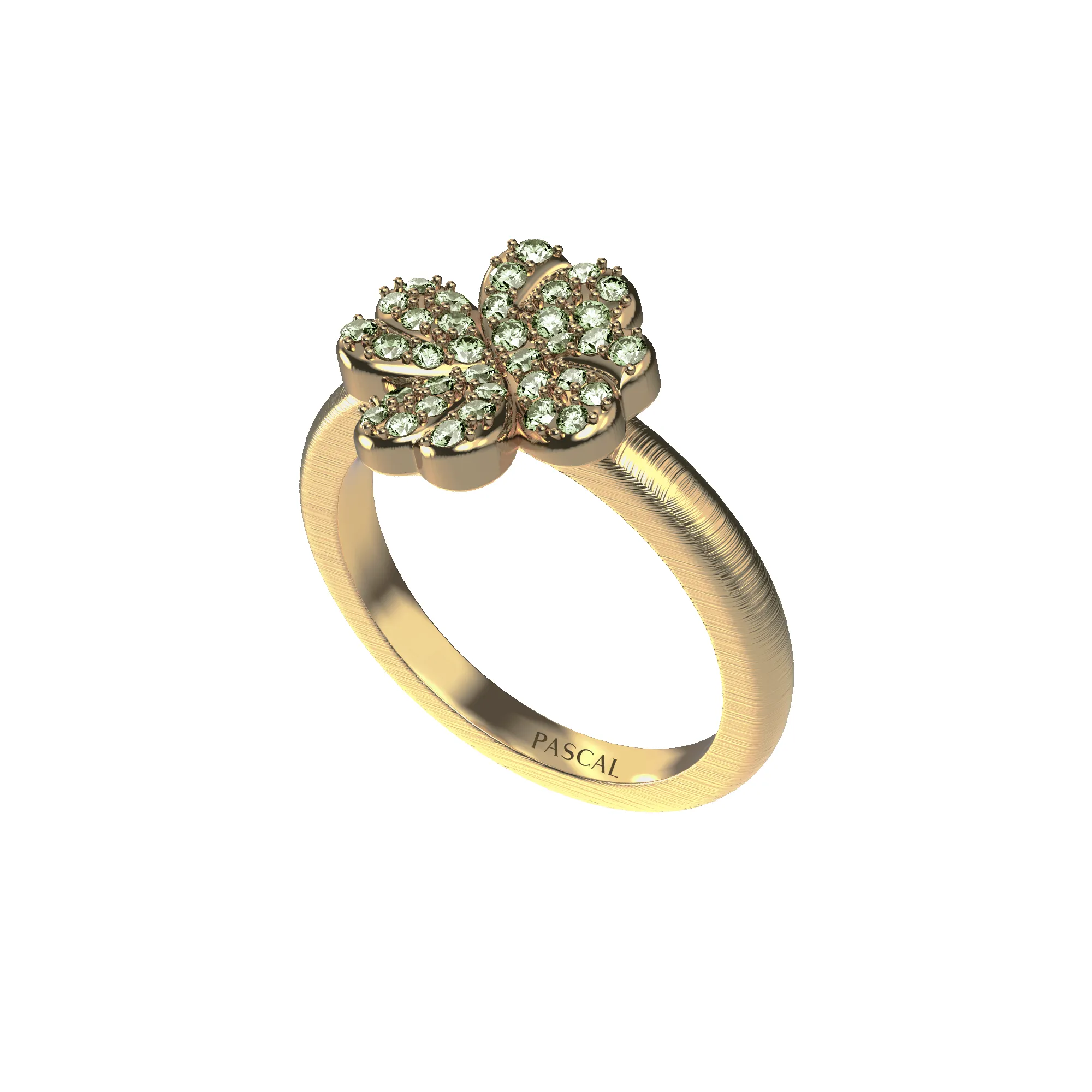 'Lucky Clover' Fancy Diamond Ring, 13mm sold by Pascal Design Official product image thumbnail 2