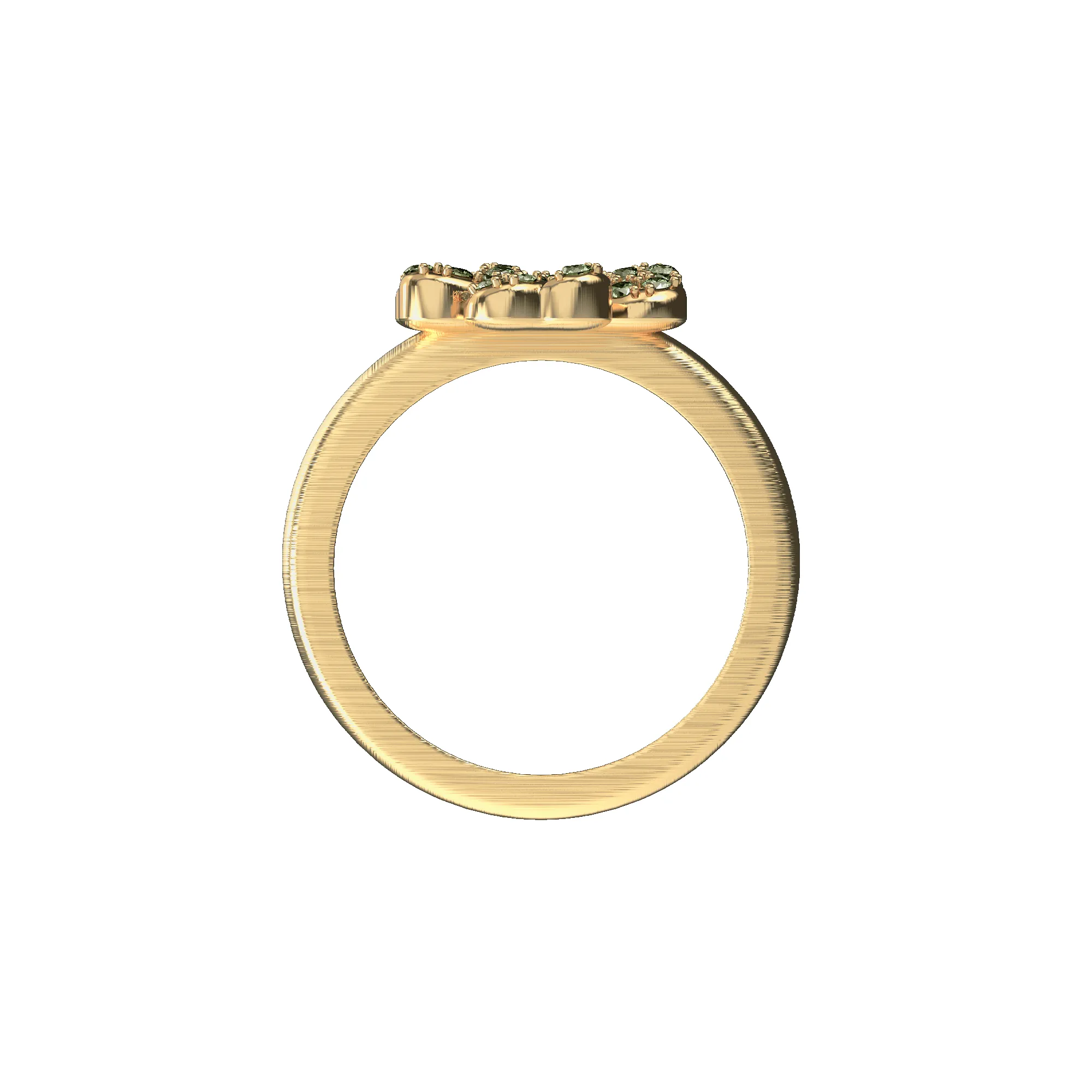 'Lucky Clover' Fancy Diamond Ring, 13mm sold by Pascal Design Official product image thumbnail 4