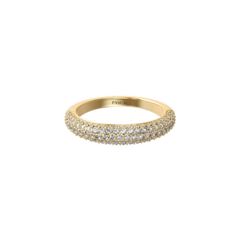 Classic Half Eternity Diamond Dome Ring sold by Pascal Design Official