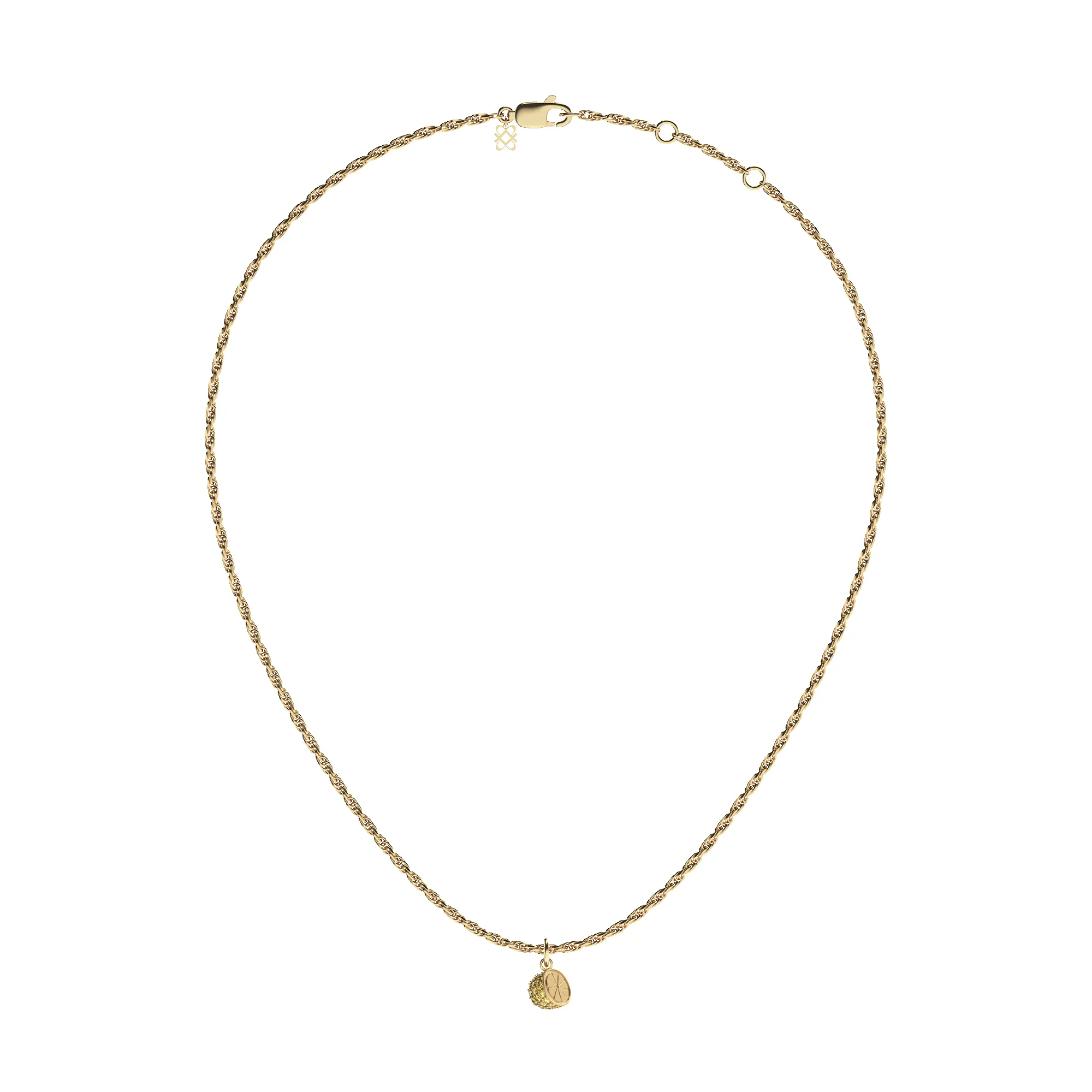 'Natural Wonder' Half Lemon Charm, Yellow Diamond Pavé sold by Pascal Design Official product image thumbnail 4