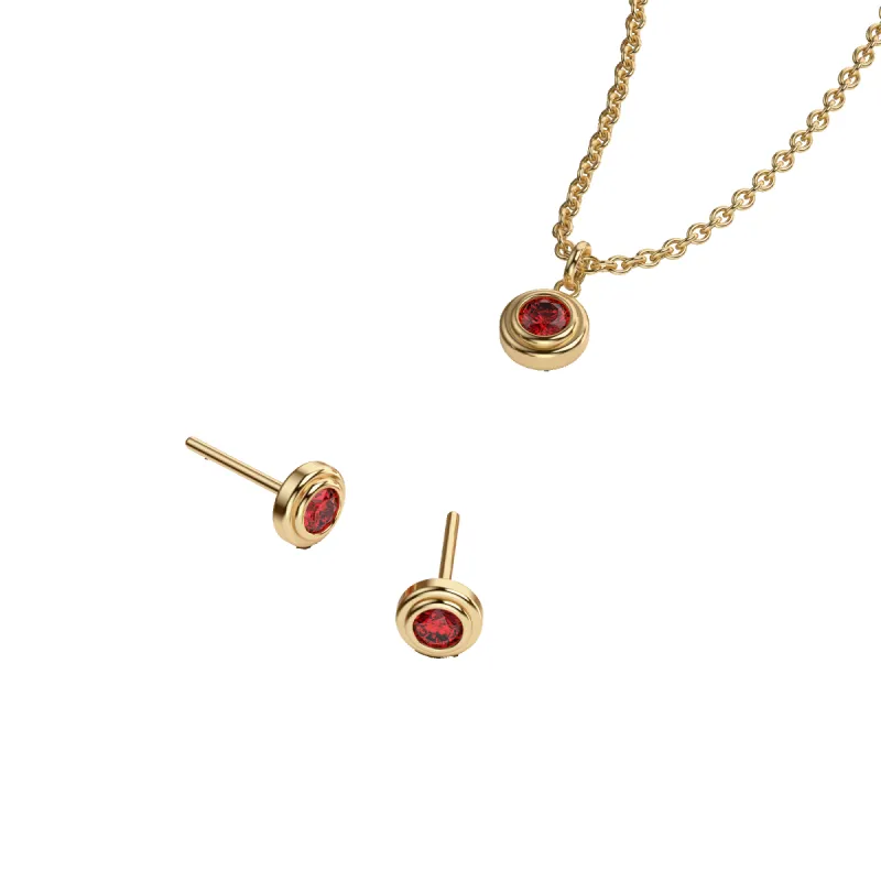 Gemstone Necklace and Earring Set sold by Pascal Design Official