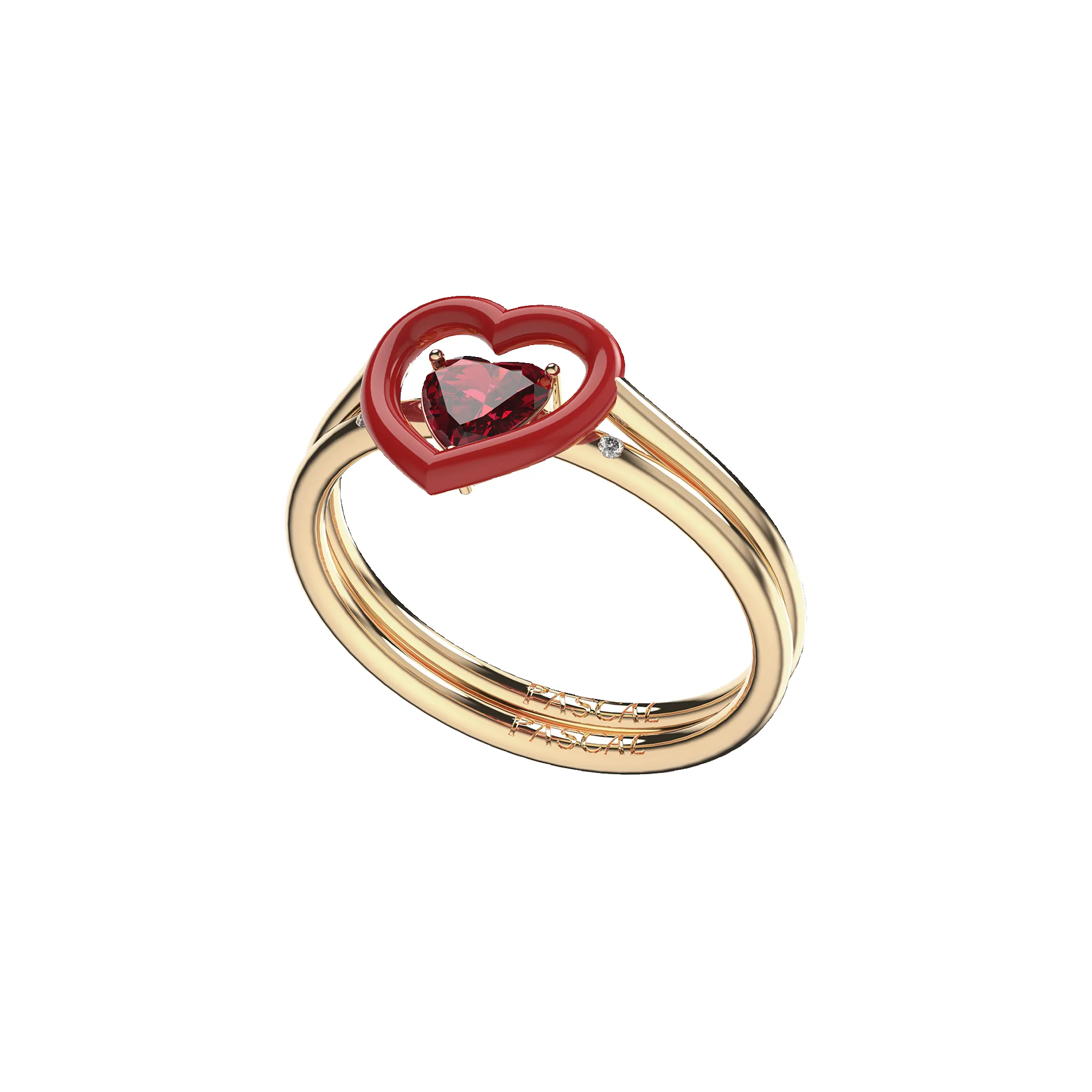 Heart Bracelet and Enamel Ring Set sold by Pascal Design Official product image thumbnail 5