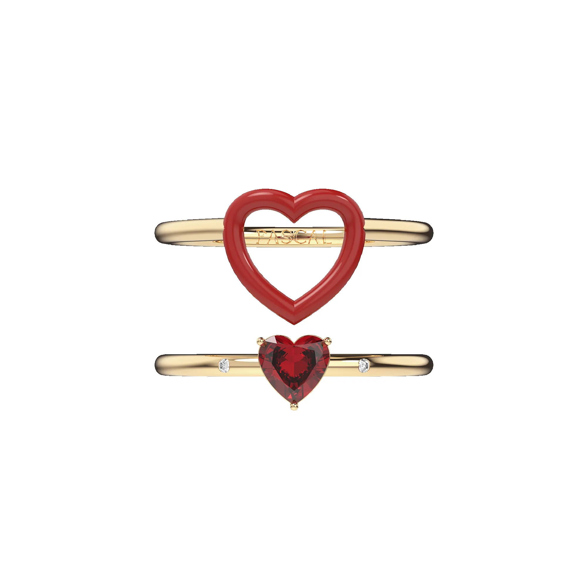 Heart Bracelet and Enamel Ring Set sold by Pascal Design Official product image thumbnail 3