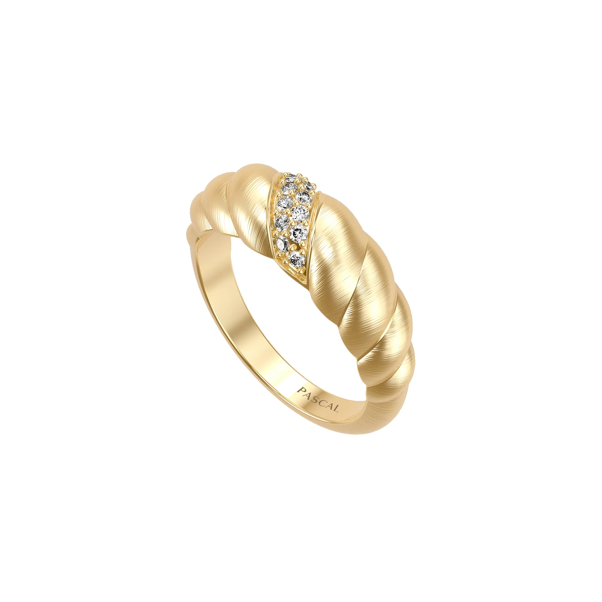 Croissant Diamond Dome Ring sold by Pascal Design Official product image thumbnail 2