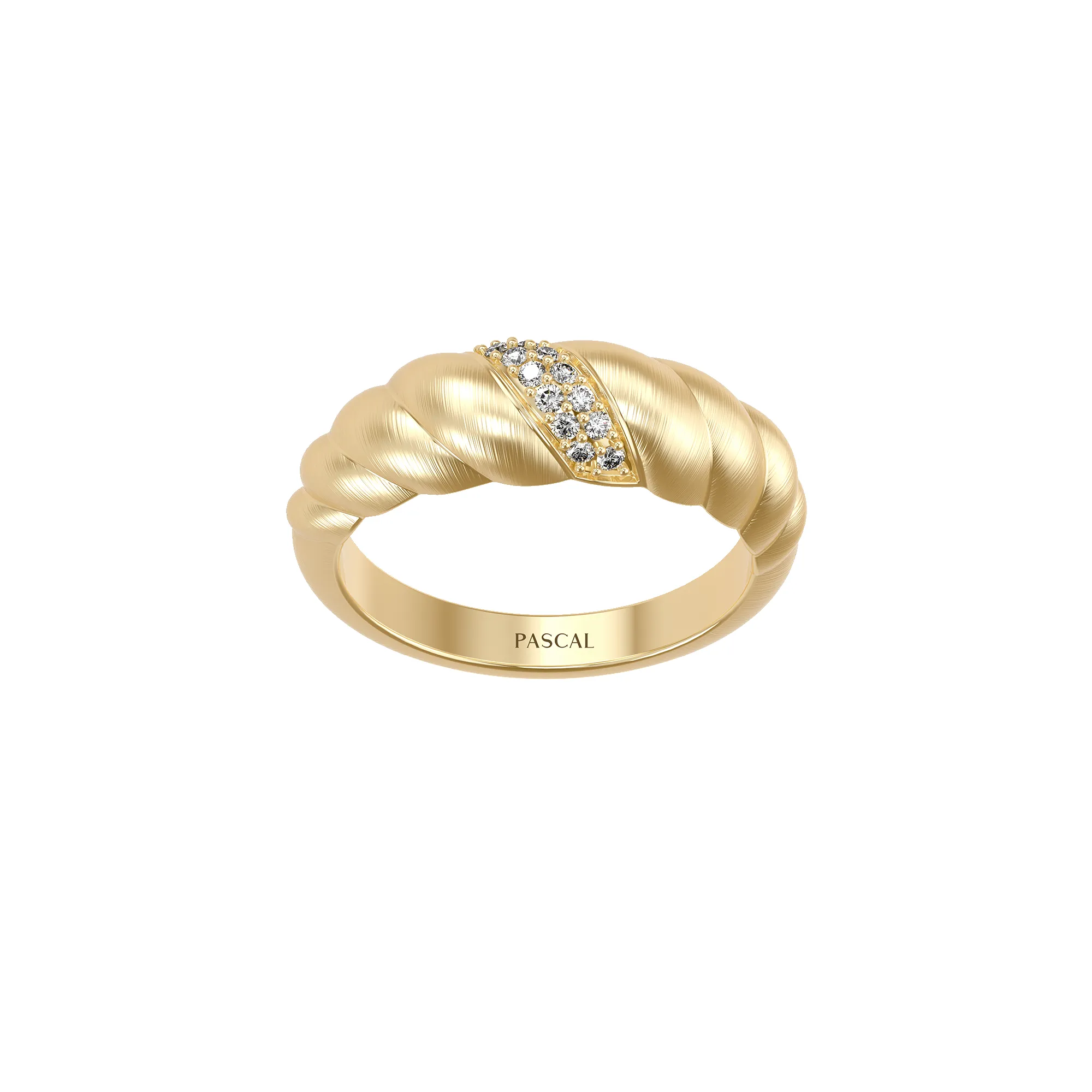 Croissant Diamond Dome Ring sold by Pascal Design Official product image thumbnail 4