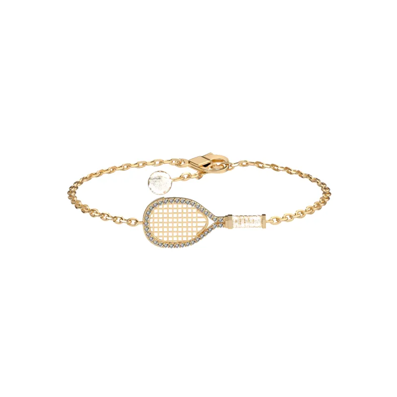 'The Tennis' Bracelet, White Diamond Halo sold by Pascal Design Official