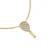 'The Tennis' Necklace, White Diamond Pavé sold by Pascal Design Official