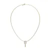 'The Tennis' Necklace, White Diamond Pavé sold by Pascal Design Official