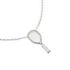 'The Tennis' Necklace, White Diamond Halo sold by Pascal Design Official