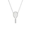 'The Tennis' Necklace, White Diamond Halo sold by Pascal Design Official