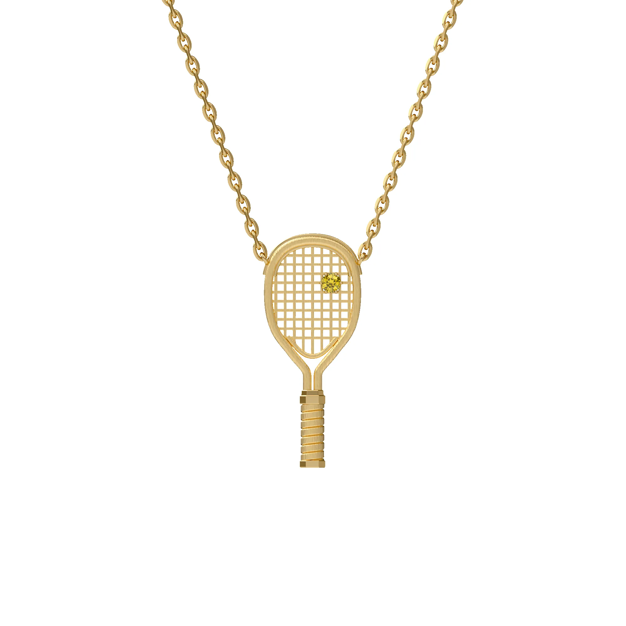 'The Tennis' Necklace, Yellow Diamond sold by Pascal Design Official