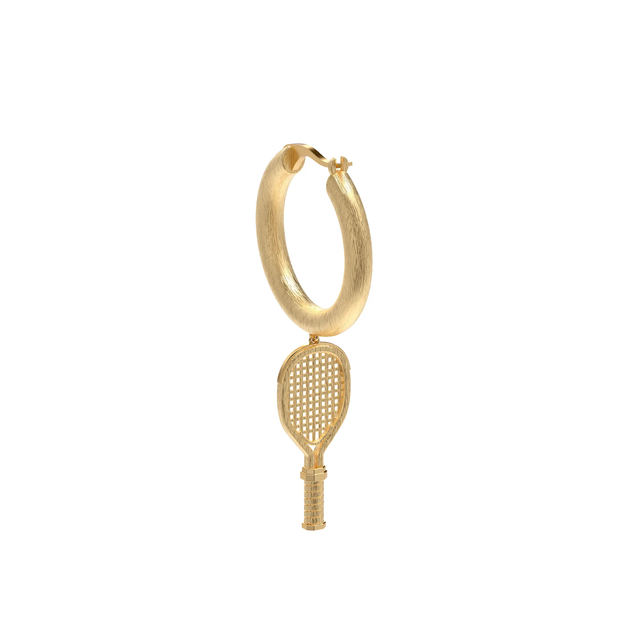 'The Tennis' Hoop Earrings, White Diamond sold by Pascal Design Official product image thumbnail 4