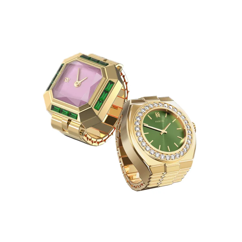 Sofia Luxe Diamond Couple Watch Rings sold by Pascal Design Official