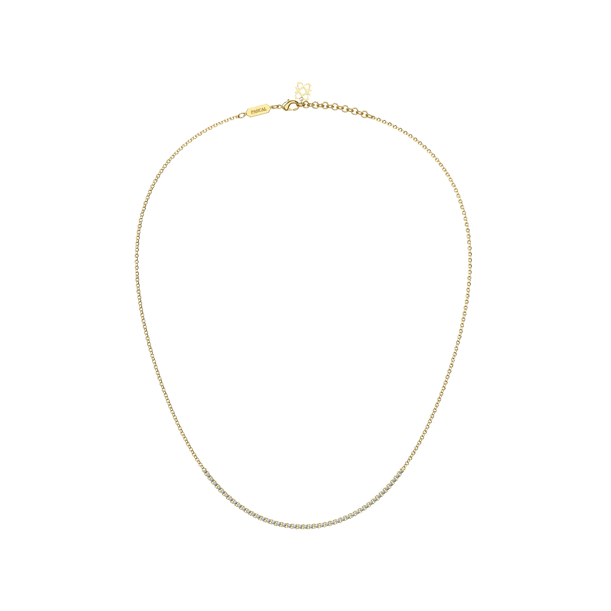 Fusion Diamond Tennis Chain Necklace sold by Pascal Design Official product image thumbnail 2