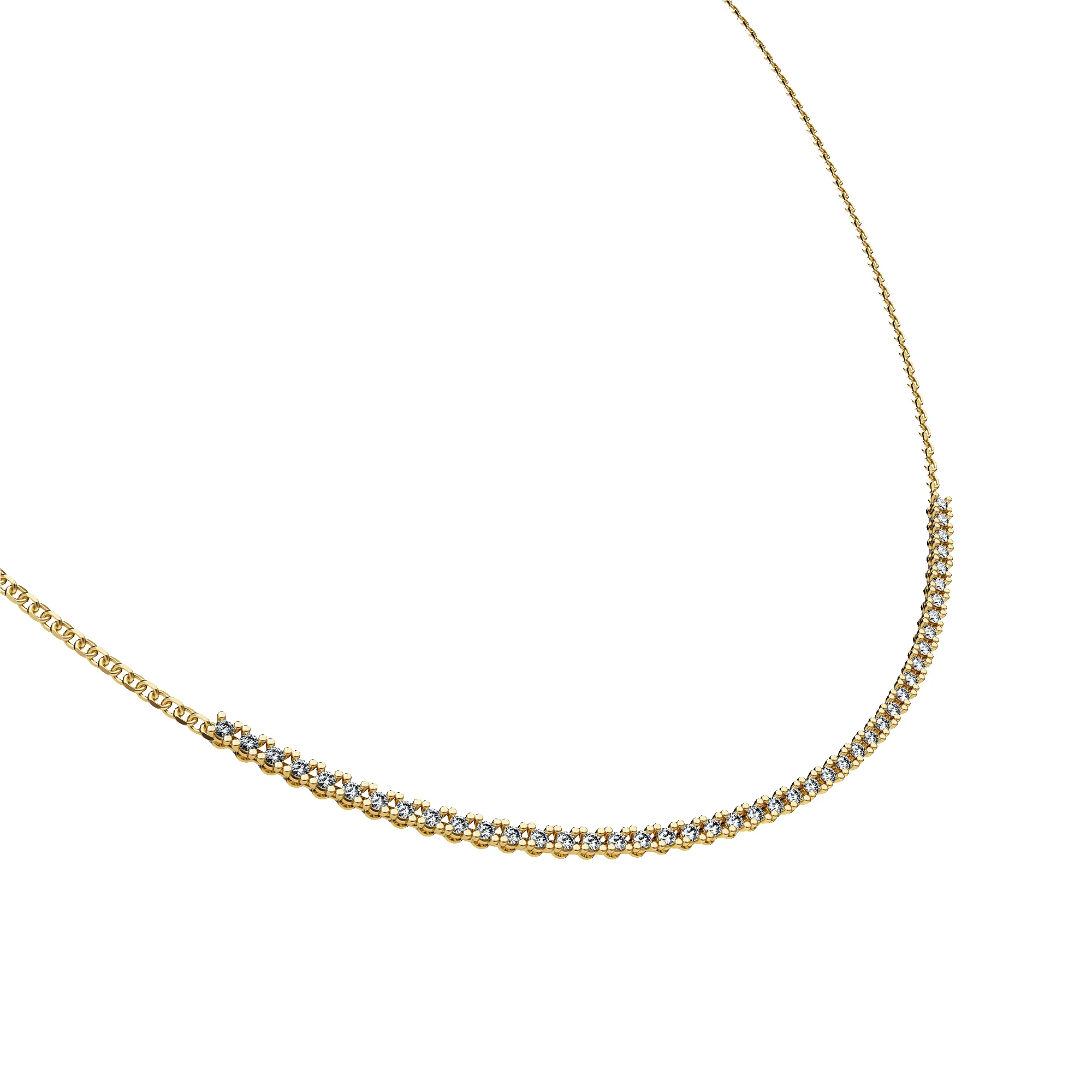 Fusion Diamond Tennis Chain Necklace sold by Pascal Design Official product image thumbnail 3