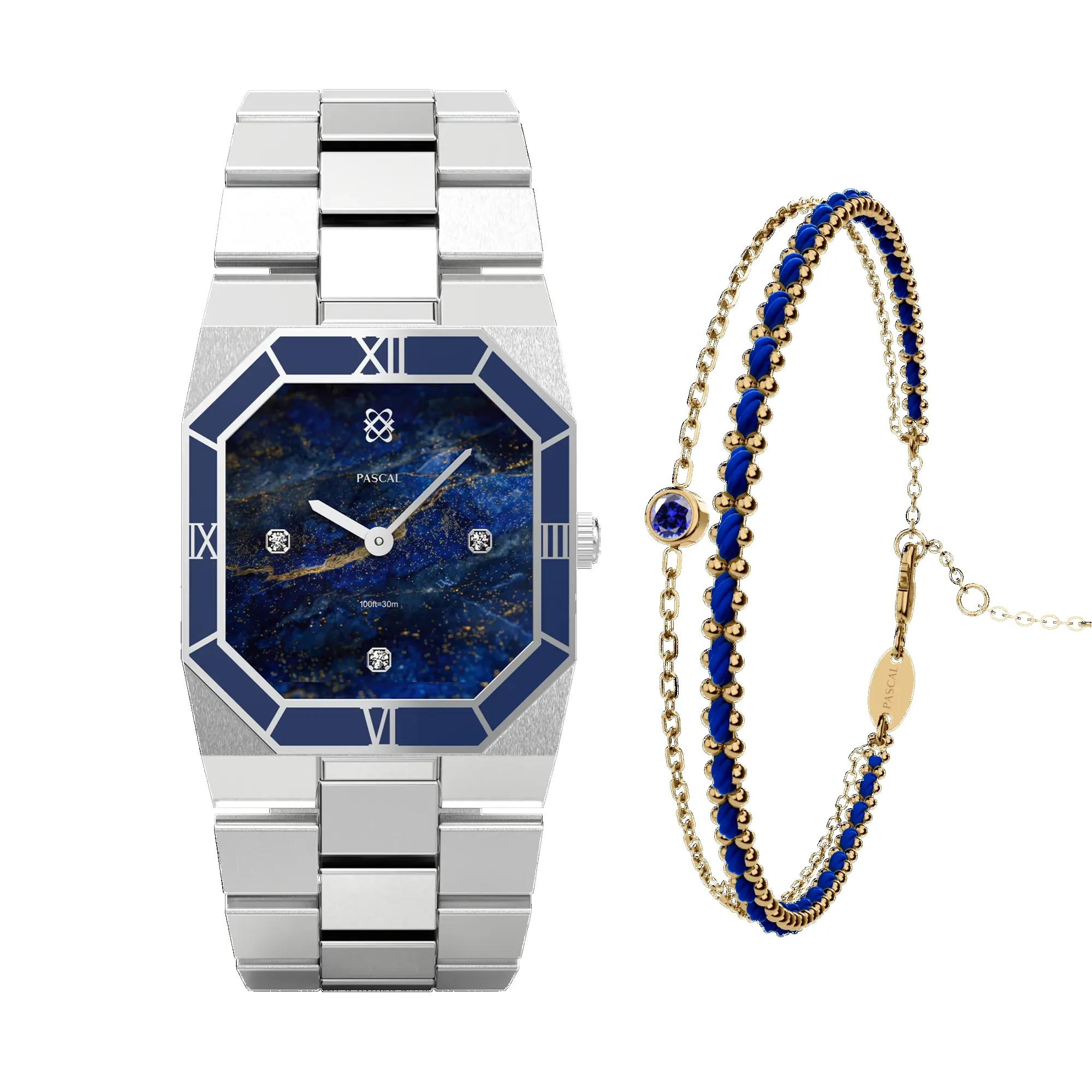 Octagonal Enamel Diamond Watch Gift Set sold by Pascal Design Official product image thumbnail 2